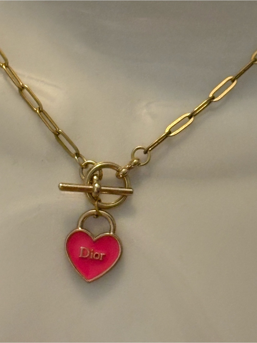 DIOR Upcycled Double-sided Charm Pendant On Toggle Chain - Picture 5 of 6